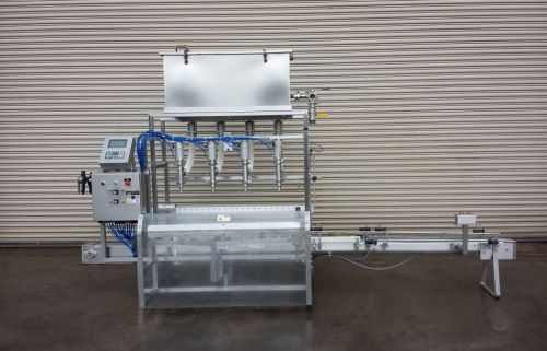 FEC 4 head Inline Liquid Scale Weigh Filler, Bottling, Filling Machinery