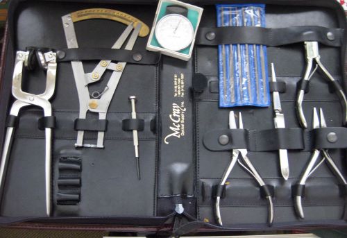 Optician tools pouch  with tools in excellent condition for sale