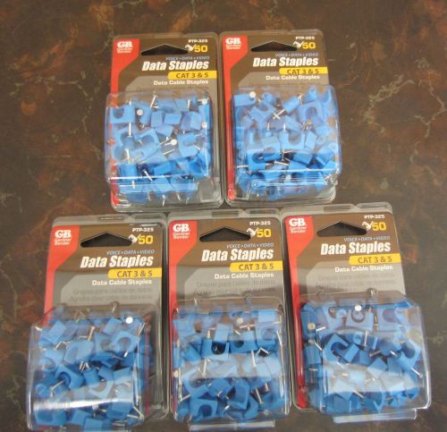 NEW Gardner Bender PTP-325 Cat 3 and 5 Data Staples. 50-Pack--5PACKS..250  STAPL