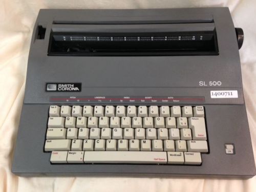 SMITH CORONA SL500 ELECTRIC TYPEWRITER, W/ AUTO CORRECT WCID 1400711