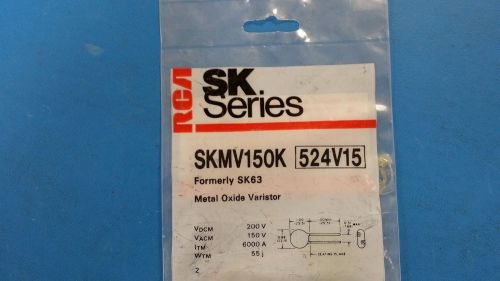 SKMV150K RCA (NTE524V15) METAL OXIDE VARISTOR 150VAC/200VDC 6000A 240V Radial