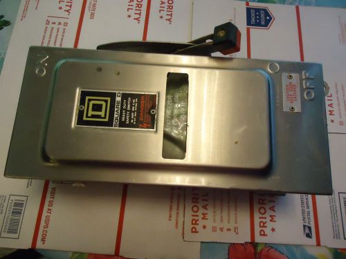 Square D Stainless Steel 30A Safety switch 600 V HU361DS 3 phase