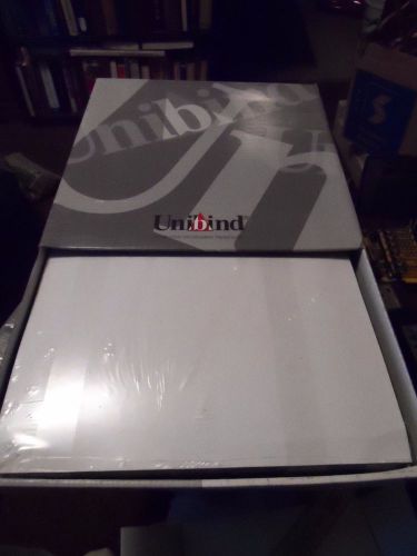 Unibind SteelCrystal LS 100-130 pgs Type 15 Black Unopened case of 50