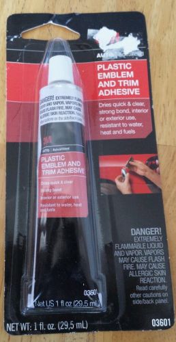 3M 03601 Plastic Emblem and Trim Adhesive New