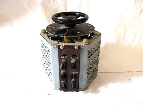 VARIABLE 110v or 220V In 0-250V-AC 2KVA  TRANSFORMER VARIAC 8A