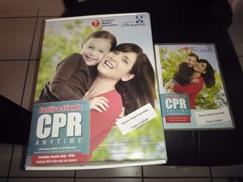 NEW Family &amp; Friends CPR Anytime training Mannequin &amp; DVD Kit~Spanish &amp; English