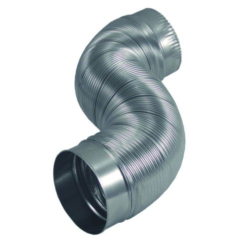 Deflecto Am42 4-Inch Diameter by 2-Feet Semi-Rigid Flexible Aluminum Duct