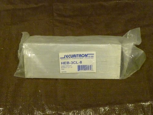 SECURITRON HEB-3CL-8 ALUMINUM CLEAR HEADER EXTENSION BRACKET NIB!