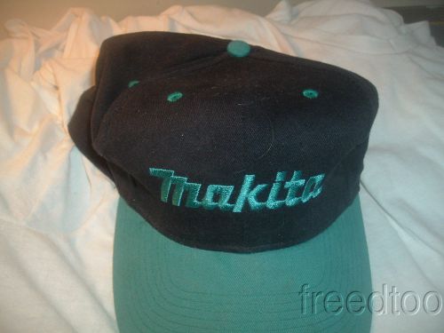 Very Nice Makita Cap/Hat Black&amp;A Beautiful Teal*NEW*Adjustable*Brushed Fabric