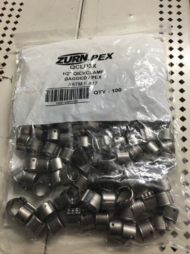 100 PCS NEW,ZURN PEX # QCLP3X,1/2&#034; QICCLAMP (01 BAG 100 PCS )