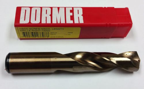 15/16&#034; COBALT S.M. LENGTH DRILL, 3-3/4&#034; LOF, 5-3/4&#034; OAL, DORMER A232 233078