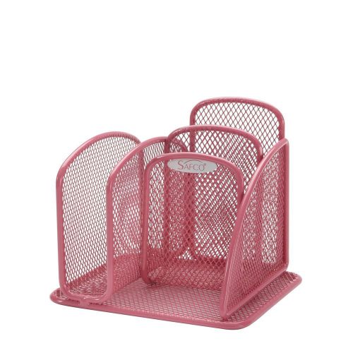 Safco Products 5901PI Onyx Mesh Mini Desktop Organizer Pink