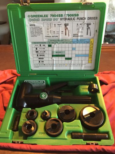 Greenlee 7904SB Quick Draw 90 Hydraulic Punch Driver Kit