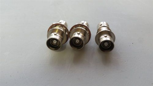 3 UNUSED TROMPETER TRIAX RF BULKHEAD CONNECTOR ADAPTERS BJ102