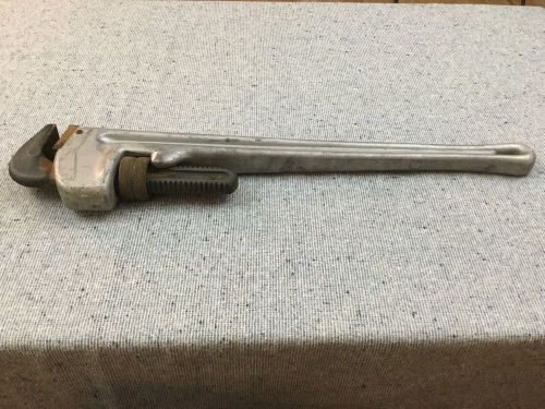 &#034;RIDGID TOOLS 824 ALUMINUM STRAIGHT PIPE WRENCH 24&#034;