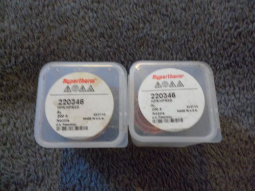 HYPERTHERM 220346 200A NOZZLE PLASMA CUTTING PART LOT OF (2)