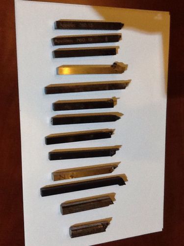 Lathe toolholder assortment. 12mm Shanks.