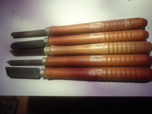 Craftsman set of 5 lathe chisels_____________________________T-2