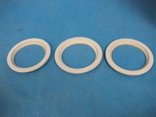 Lab Porcelain Rings 4&#034; I.D., 5-1/8&#034; O.D. Lot of 3