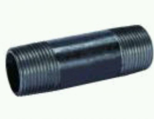 1 -1/2&#034; Black Pipe 3&#034; long Nipple