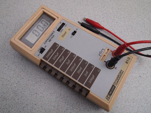 BK Precision 810 3 1/2 Digit LCD, Hand-Held Capacitance Meter (pF, nF, uF mF