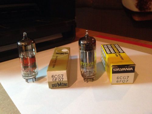 A Mixed Pair Of  6CG7/6FQ7 Vacuum Tubes