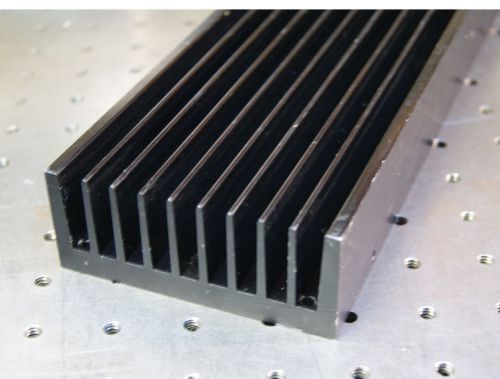 Large heatsink from laser equip. 12&#034; x 4&#034;