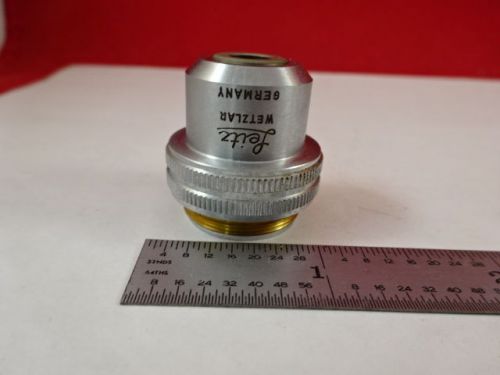 MICROSCOPE PART LEITZ WETZLAR OBJECTIVE 4X OPTICS AS IS B#S4-A-11