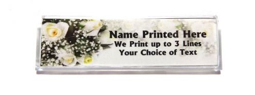 Wedding flowers custom name tag badge id pin magnet for planner venue shower for sale
