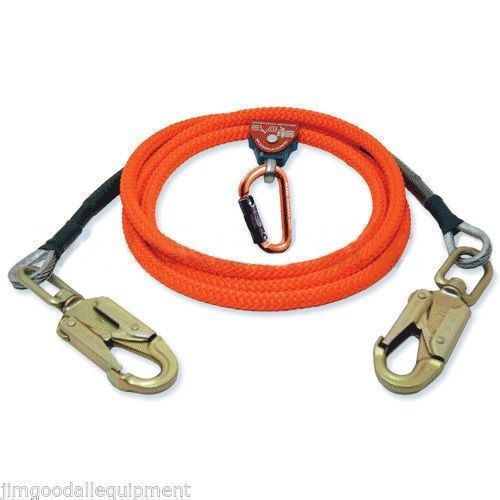 Tree climber flipline kit, 2 in 1 lanyards,steel core,snaps each end,1/2&#034; x 12&#039; for sale