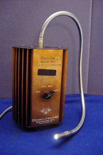 GOOD DOLAN-JENNER FLEXIBLE PIPE FIBER OPTIC ILLUMINATOR MODEL 190