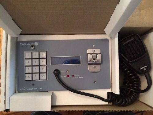 MediaMatrix ControlMatrix PCU4 Keypad Paging station With Microphone in Box