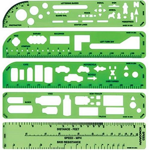 Armor Forensics UT-5301 Universal Traffic Template Stencils