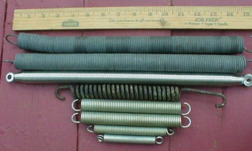 8 Vintage Door Closer Steel Coil Springs Variety Lot