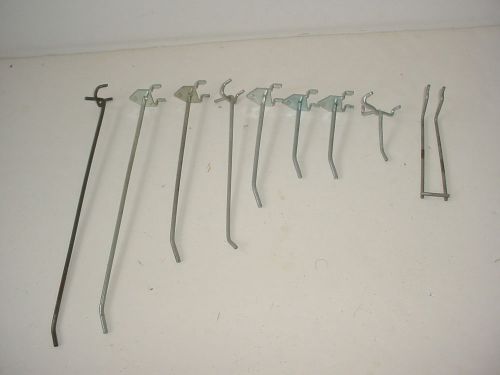 Lot of 120 Plus Metal Peg Board Hooks Pegboard