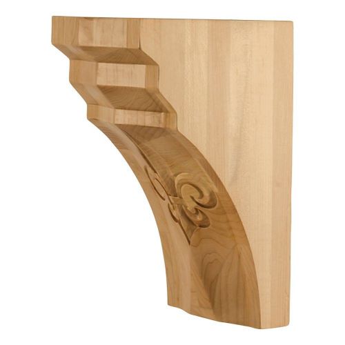 5&#034; Wide x 7 &#034;Deep x 10&#034;Tall- Corbel with recessed Fleur-de-Lis- # COR43-2-RW