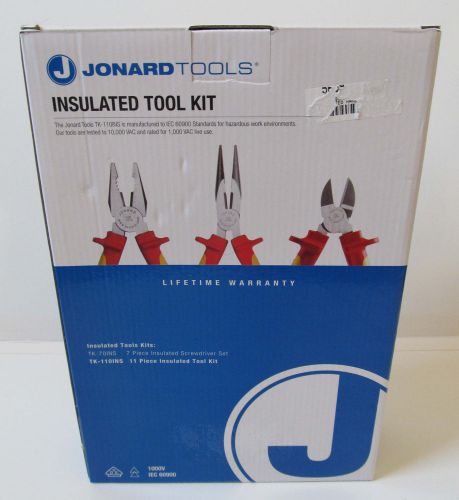 NEW JONARD TOOLS 11 PIECE PC INSULATED TOOL SET TK-110INS