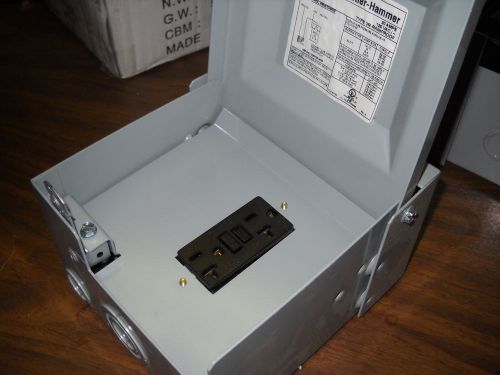 EATON/CUTLER HAMMER CHU7S 20A GFI NEMA 3R OUTLET BOX