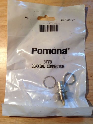 ITT Pomona 3778 Coaxial Connector Isolated Ground Bulkhead Receptacle NEW