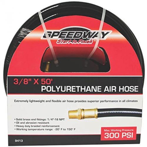 3/8X50&#039; Pu Air Hose 300Psi North American Tool Garden Hose 9413 093184094132