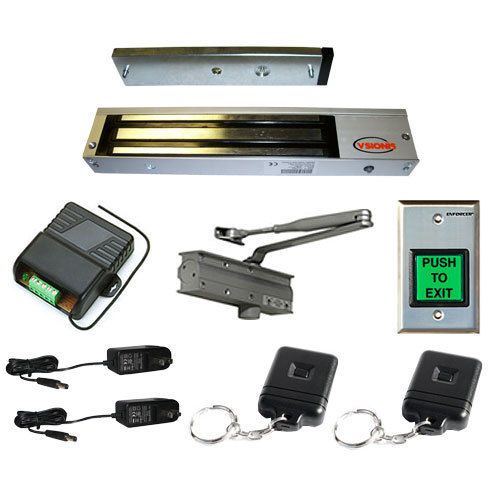 Fpc-5051 1 door access control 600lbs electric lock door closer kit for sale