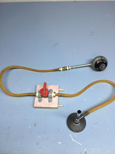 Bunsen Burner Gas Valve And Regulator Set Up