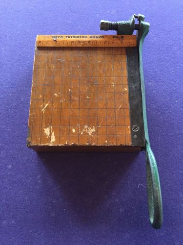 Vintage Wodden HECO TRIMMING BOARD No. 6