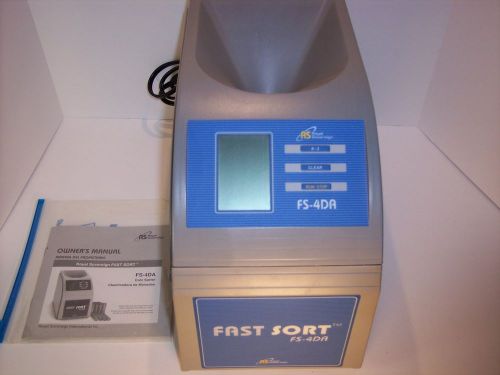 Royal Sovereign Fast Sort 4-Row Digital Coin Sorter FS-4DA GREAT CONDITION