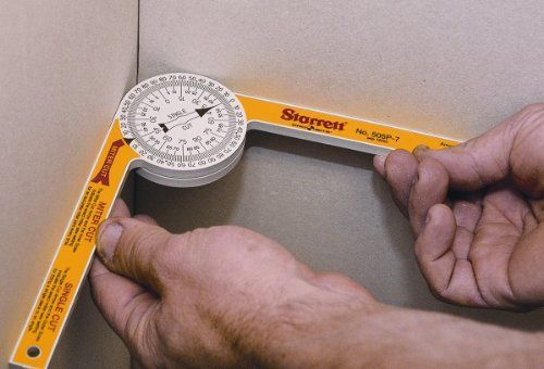 Starrett 505P 7-inch Plastic Pro-Site Protractor