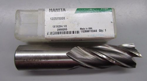 *** NEW WIDIA HANITA 120525008 1 X 1 X 2 X 4-1/2 End Mill ***