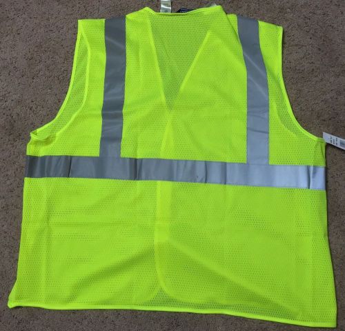 Walls Work Wear High Visibility ANSI Class 2 Vest Size XL. 3M Reflective Strips