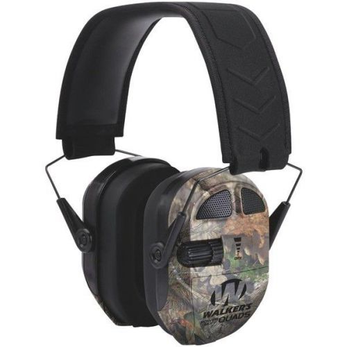 Walker&#039;s Game Ear GWP-XPMQMO Ultimate Power Muff Quads Mossy Oak Camo