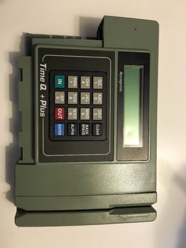 ACROPRINT TIME Q + PLUS Card Swipe Digital Time Clock Untested - AS IS B5