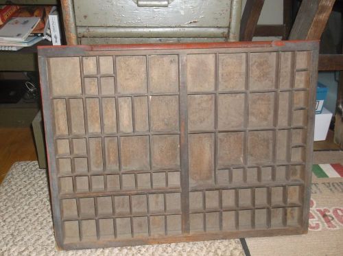 SET OF 2 VINTAGE HAMILTON WOOD TYPE DRAWERS